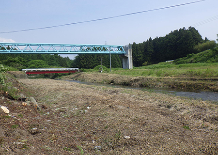 施工前：河川海岸維持管理工事（河道掘削）