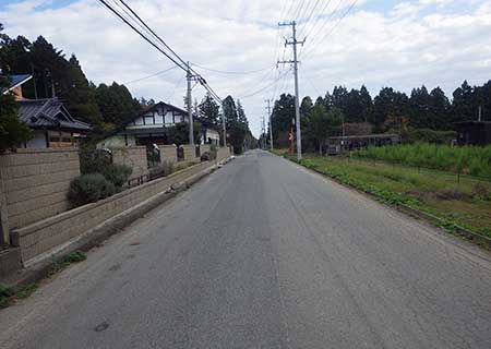 施工前：町道波倉線道路改築工事（3工区）