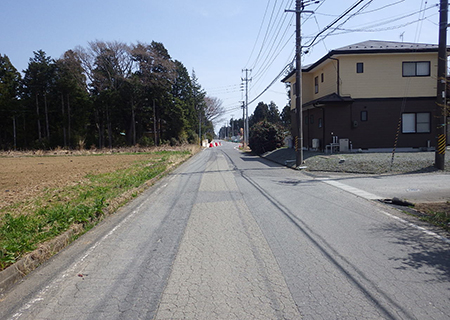 施工前：町道波倉線道路改築工事（2工区）