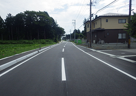 施工後：町道波倉線道路改築工事（2工区）