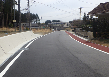 施工後:町道八石・西原線道路改築工事